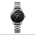 New trendy fashion wrist watches for girls , custom own logo women lady wristwatch with stainless steel bands